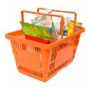 Exhivit Canastilla Plastica Apilable De Mano Para Supermercado Paq5