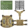 WINSEE Mesh Dog Harness with 10 Pet Patches for Large