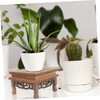 CAXUSD Wooden Planter Stand Rustic Flower Pot Holder for Home