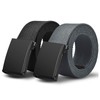 LOCCY Pack of 2 Canvas Belts, Canvas Unisex Belt, Canvas