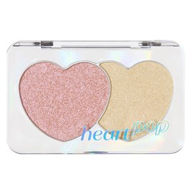 Etude Heart Pop Duo Blusher 7.5g, Envy Flash Flare Angelic, 1 pc / 에뛰드 하트 팝 듀오 블러셔 7.5g, 엔비 플래쉬 플레어 엔젤릭, 1개