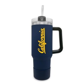 The Fanatic Group University of California, Berkeley 40oz. Tumbler with Handle and Straw - Navy