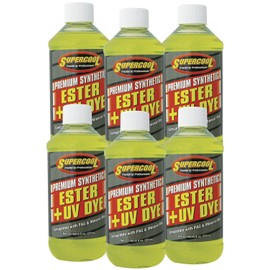 TSI Supercool E8-6CP Ester Oil Plus U/V Dye, 8 oz, 6 Pack