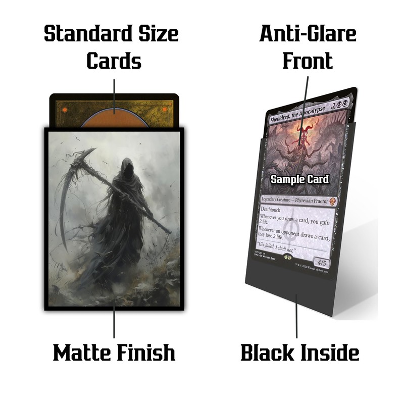(Grim Reaper) - 100ct Matte TCG/MTG Card Art Sleeves