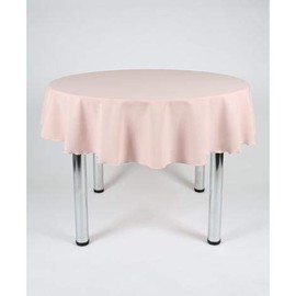 Hope Textiles Blush Pink 48" Diameter (121cm) Small Round Fabric TABLECLOTH/TABLE CLOTH (Polyester, not cotton)