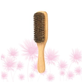 Anneome Bristle Beard Double-sided Beard Styling Brush for Grooming and Conditioning Facial Hair for Home and Travel Use