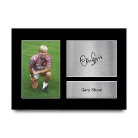 HWC Trading Gary Shaw Aston Villa Gifts Printed Signed Autograph Picture for Football Fans and Supporters - A4