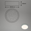 BRILONER - LED Ceiling Light with Remote Control, Starry Sky,