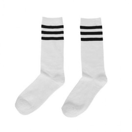 Black and White Daily Knee-High Socks Long Socks