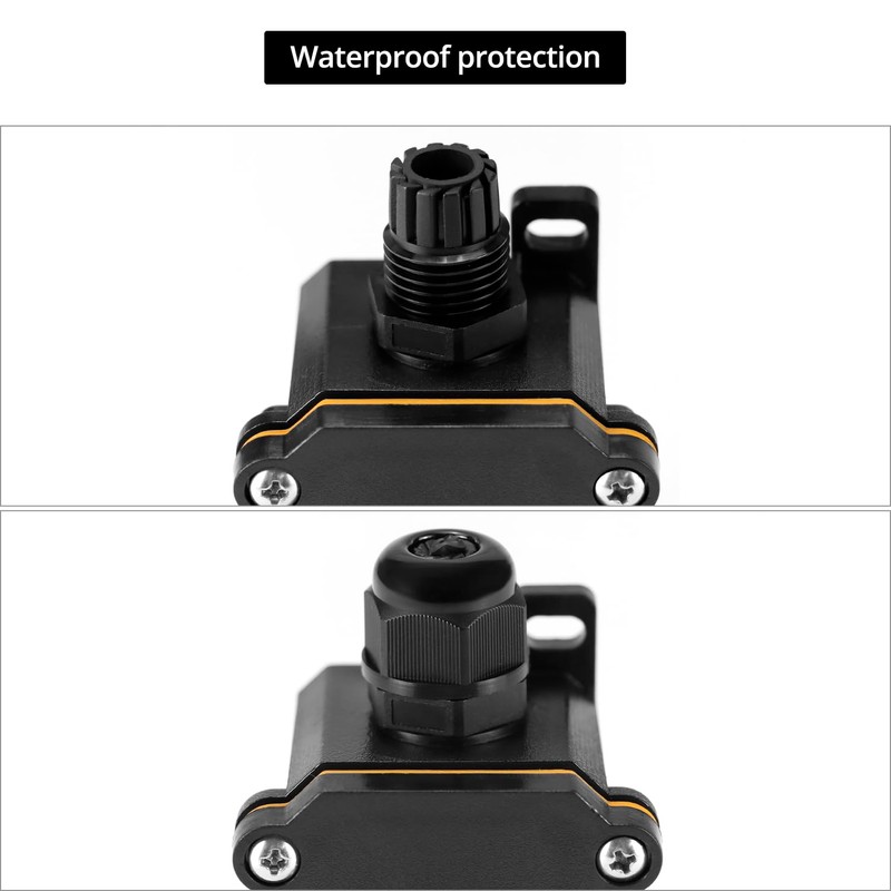 QWORK Inline Cord Switch with Red Indicator Light, IP67 Waterproof,