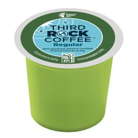 Third Rock Dark Roast Compostable Coffee Pods – 80 Count – 100% Rainforest Alliance Certified Coffee