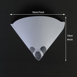 LUORNG 100pcs Paint Filters, 100 Micron Disposable Filter Cone Paint Strainers for Automotive Spray Painting, Art Painting, Edible Oil Filtration, with 1 Silicone Funnel Filter