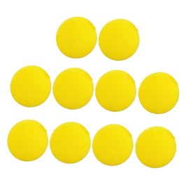 LALAFINA 10Pcs Sponge Painting Stencil Round Stamp Art Tools for Creative Drawing Templates for Early Education for Arts and Crafts Projects Yellow