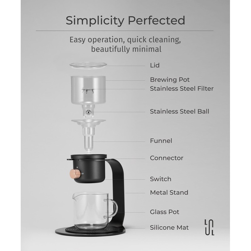 LSL LoveStyle Living Glass Tea Pot with Infusers for Loose