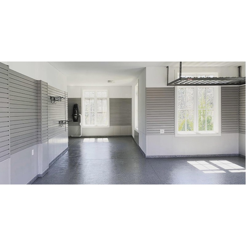 Trusscore Wall&CeilingBoard and Trusscore SlatWall Trims Sample Ring, White/Gray Mixed