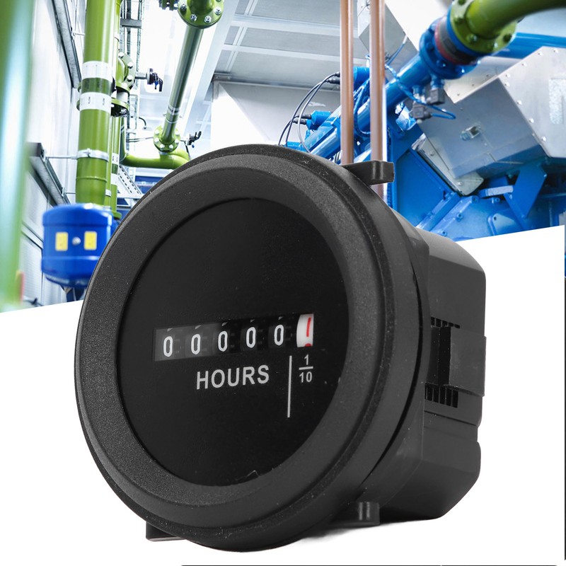 Round Hour Meter High Accuracy Quartz Mechanical Hour Meter for