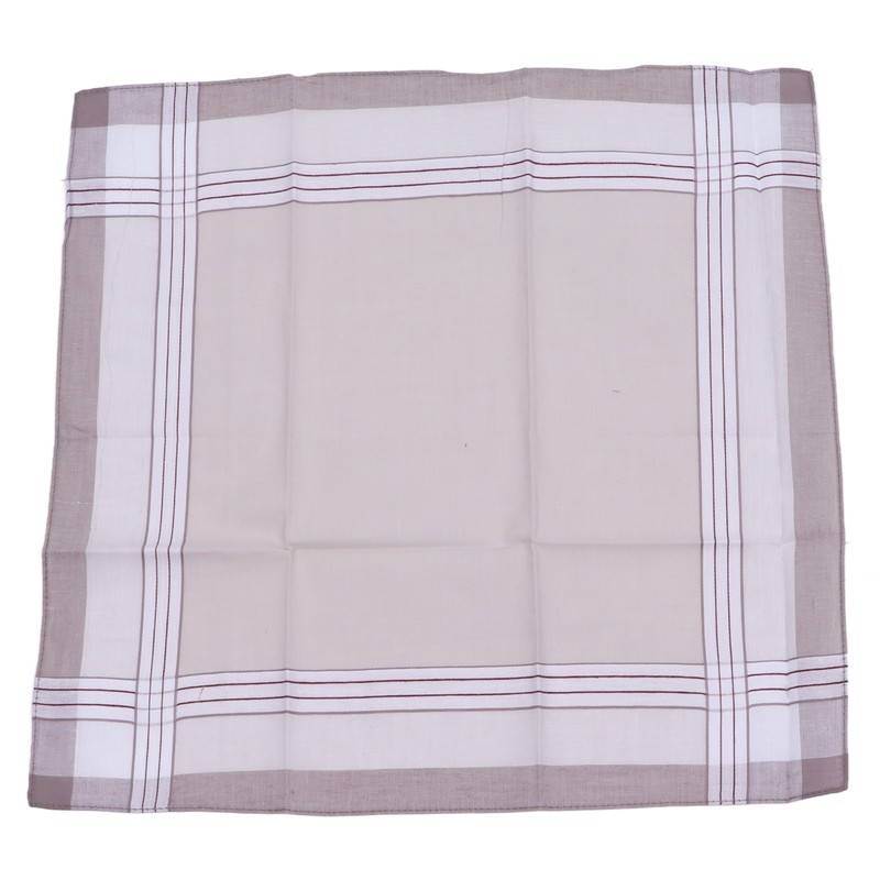 12 Pcs 40cm Cotton Men Handkerchiefs Elderly Handkerchief Sweat Absorbent