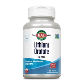 Lithium Orotate 5mg VegCaps by Springtok – Organic Mineral Supplement for Mood, Mental Clarity, Cognitive Support & Overall Wellness, 60 Capsules