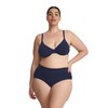 Organic Basics Women's Core Unlined Wired Demi Bra, Deep Navy