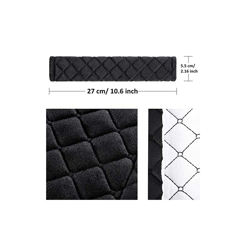 Tatuo 4 Pack Extra Long Seat Belt Covers for Comfort