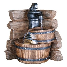 ORE International FT-1166/1L Table Fountain, 11.5-Inch, Beige