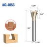 HUHAO Dovetail Router Bit 1/4" Shank 5/8" Dia Tungsten Carbide