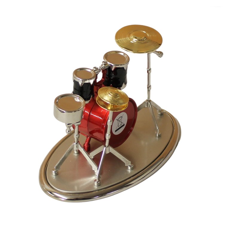 Benerini Miniature Drum Kit Clock - Free Standing Desk Top