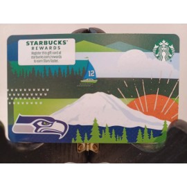 STARBUCKS CARD 2022 " SEATTLE SEAHAWKS" BEAUTIFUL~BRAN