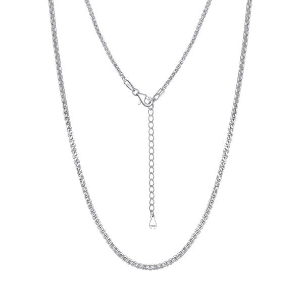 PROSILVER Necklace, Chain Only, 925 Silver, Hypoallergenic, For Rings and