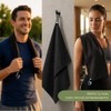 muno+ Toallas de Microfibra para Gym 65×39 cm con Lazo