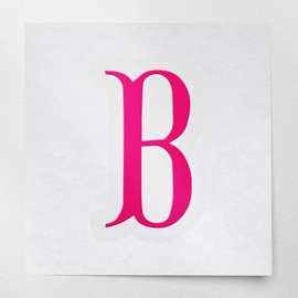 ANGDEST CLUB Decal Stickers of Letters B (Pink) Premium Waterproof Vinyl Decal Stickers for Laptop Phone Accessory Helmet Car Window Mug Tuber Cup Door Wall Decoration ANDSKUSe67606PI070722