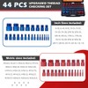 Thread Tester, Screw Identification Gauge, Screw Thread Identifier, 44-Piece Screw