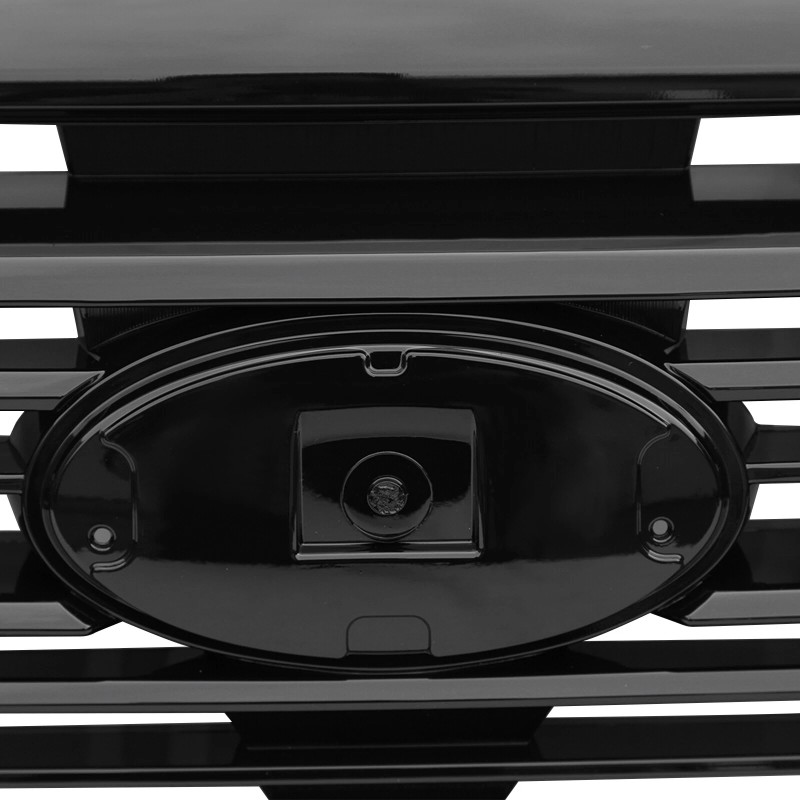 YLT Auto Glossy Black Front Bumper Upper Grille For 2019