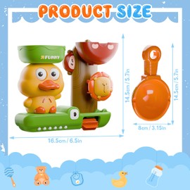 Bath Toy, Shyllin Water Toy Children, Suitable for Babies Aged 0-4 Years, Bathtub Toy Children (Duck)