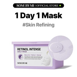 [SOME BY MI] Retinol Intense Daily Mask 30 Sheets - Mild Vegan Korean Retinol Collagen Face Mask for Glass Skin Routine - Korean Skin Care