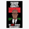 Malcom X Freedom Justice Equality By Any Means Necessary Bumper