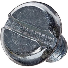 Small Parts Steel Machine Screw, Zinc Plated Finish, Pan Head, Slotted Drive, Meets ASME B18.6.3, 1/8" Length, Fully Threaded, #4-40 UNC Threads (Pack of 100)