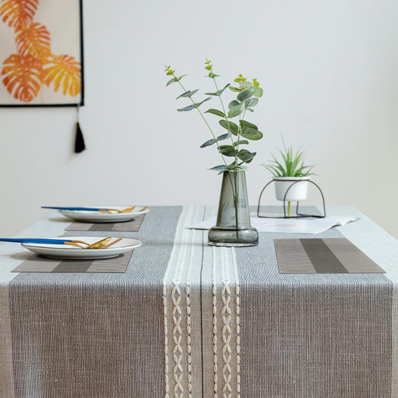 Lumaca Washable Placemats, Set of 6 Place Mats Made of