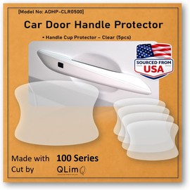 [3M]-5pcs Customized Car Door Handle Cup Protector Made with 3M Paint Protection Film, Sticker/Guard, Clear(Transparent), Anti Scratch, Universal Fit for Most Cars (Clear/5pcs)