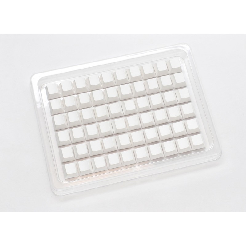 Ducky White Blank 132 Key Cherry Profile PBT Keycap Set