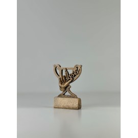 Generic Loser Funny Humerous Hand Gesture Mini Cup Trophy Award for Runner-Up, Last Place, Failure, Worst, L-Shape Ornament Mini Cup Affordable Figurine Prize