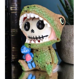 Ebros Gift Furry Bones Tyrannosaurus Rex Dinosaur Costume Skeleton Monster Sit Up Ornament