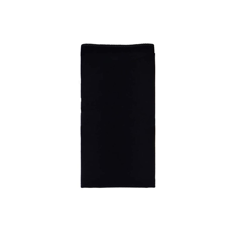 Solid Velvet Pre-Tied Bow Tie & Hanky Set (Black)