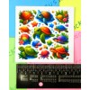 Slate Designs Colorful Sea Turtles Mini Stickers Sheet