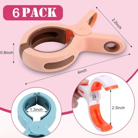 ZSTNPP 6pcs Towel Clips for Sun Loungers Beach Towel Clips, Towel Pegs for Sun Lounger Sunbed Towel Clips Beach Towel Pegs, Beach Towel Clips for Sun Loungers for Sunbeds Laundry Pool Chairs