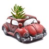 Ascrafter Cement - Macetas con Ventosa para Coche, Color Rojo