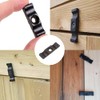 Turn Button Thumb Catch Latch 38mm Antique Black Cupboard Cabinet