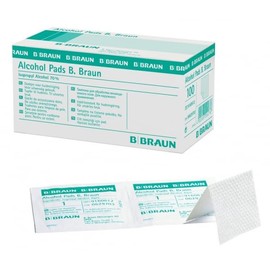 B.Braun Alcohol Pads for Cleaning with Isopropanol (Pack of 100)