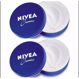 NIVEA 2 Can of 30 mL/ 1 Oz NIVEA CREAM Original Skin Hand CREME moisturizer Metal Tin