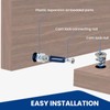 120 Pcs Cam Locks for Furniture, 3-in-1 Furniture Cam Lock